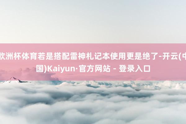 欧洲杯体育若是搭配雷神札记本使用更是绝了-开云(中国)Kaiyun·官方网站 - 登录入口