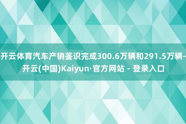 开云体育汽车产销鉴识完成300.6万辆和291.5万辆-开云(中国)Kaiyun·官方网站 - 登录入口