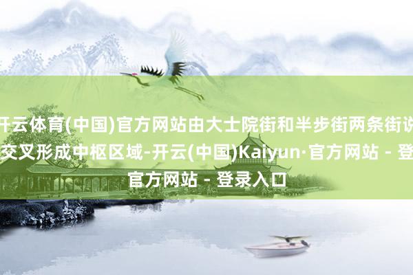 开云体育(中国)官方网站由大士院街和半步街两条街说念十字交叉形成中枢区域-开云(中国)Kaiyun·官方网站 - 登录入口